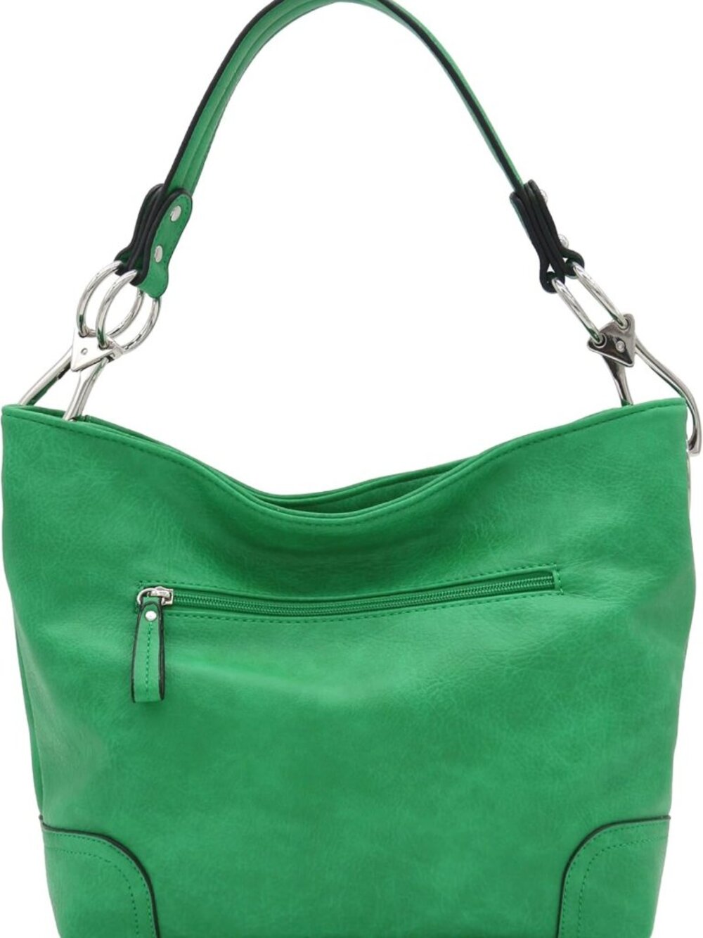 Stylish Hobo Shoulder Bag with Oversized Snap Hook, Chic Everyday Accessory - Picture 6 of 7